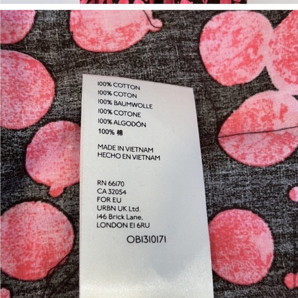 Free People Pink/chocolate Combo Jodie Printed Tunic Flowy Oversized XS - Picture 3 of 6